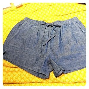 Chambray Shorts